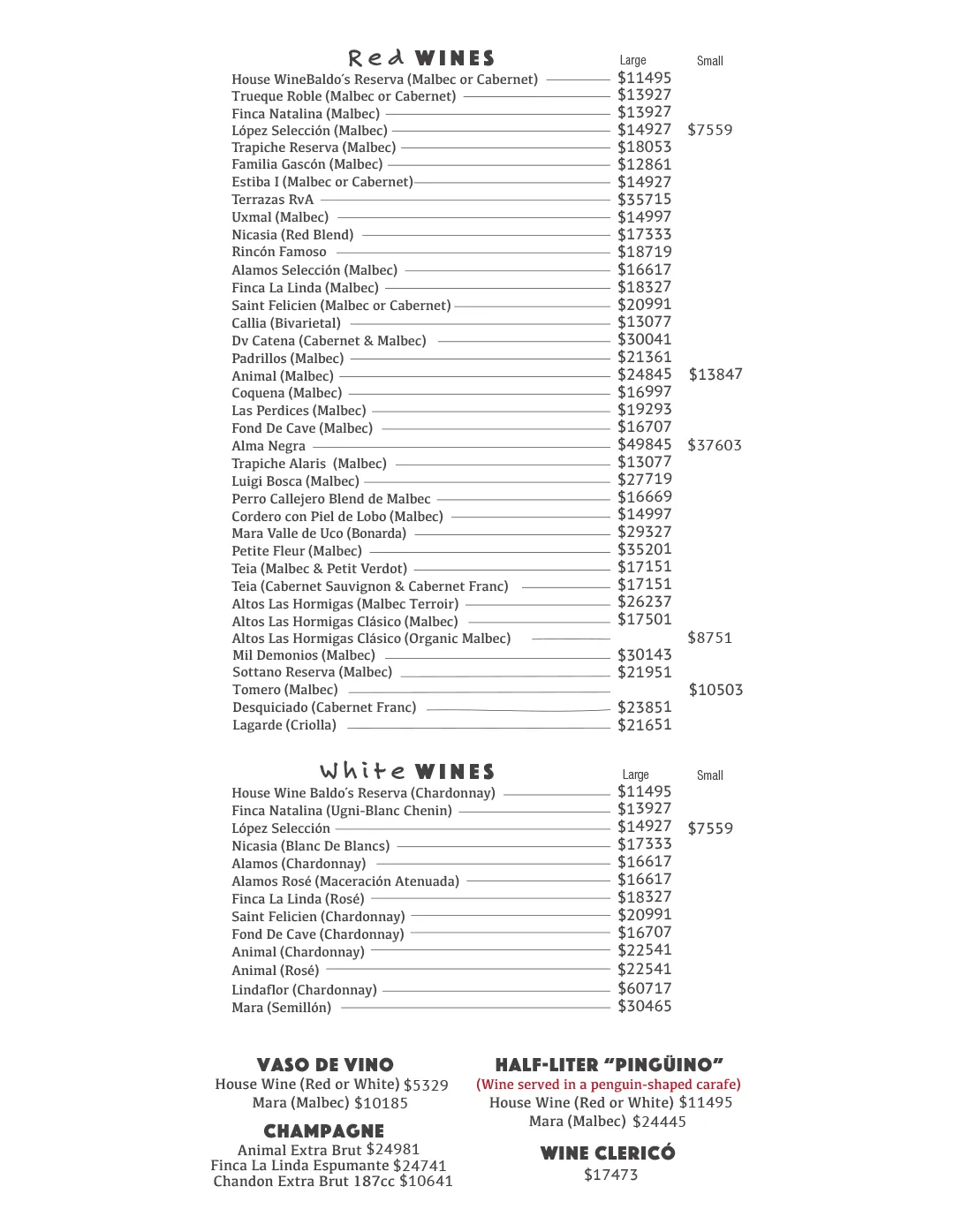 Menu — Page 5