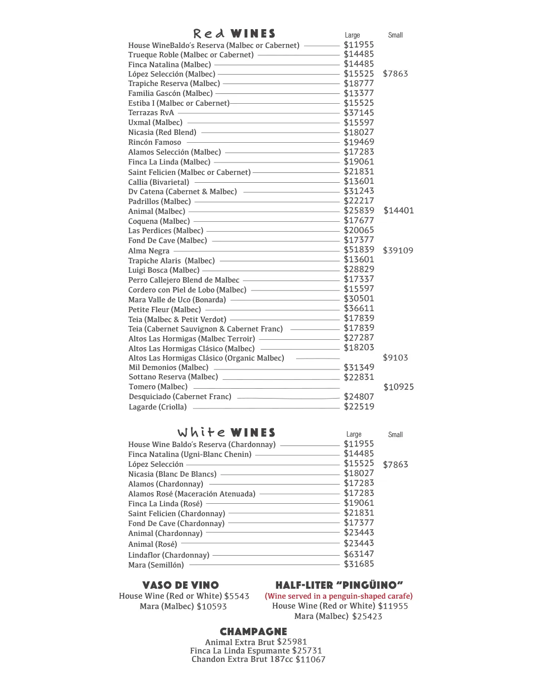 Menu — Page 5
