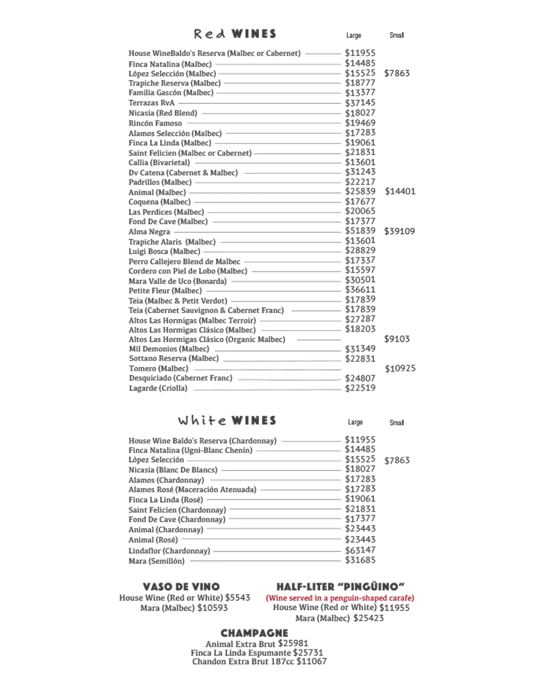 Menu — Page 5