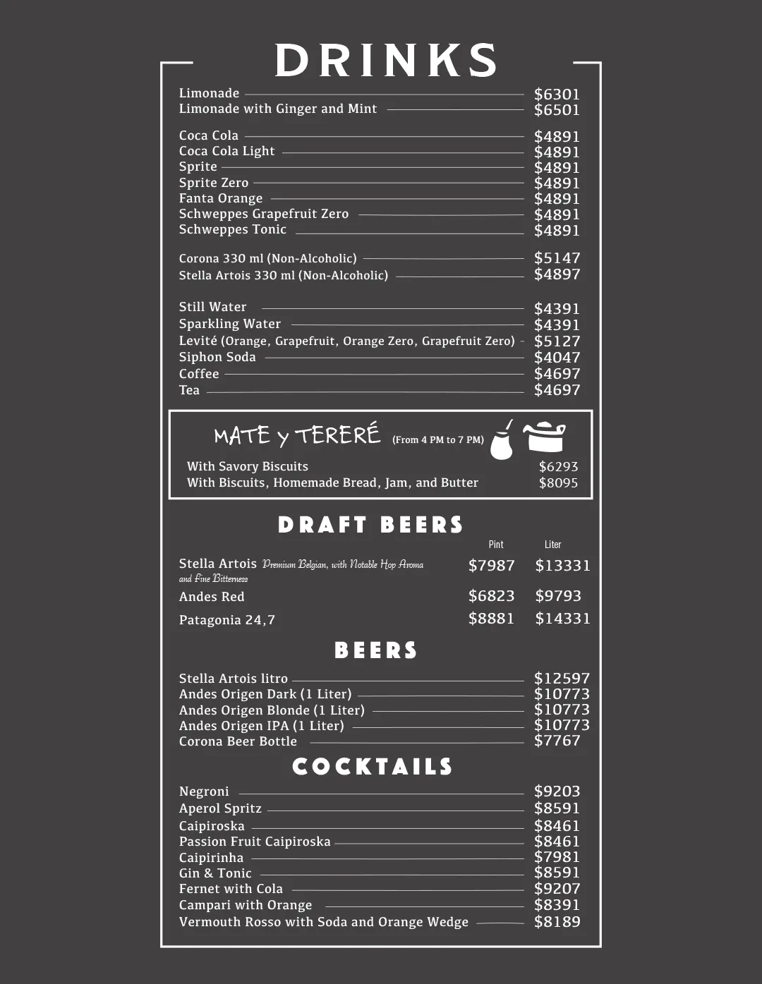 Menu — Page 6