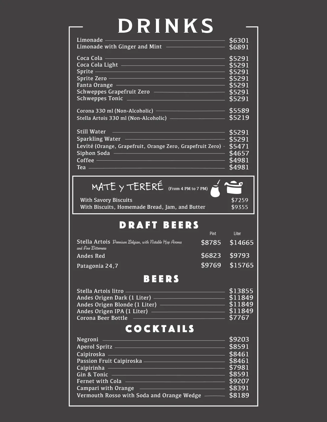 Menu — Page 6
